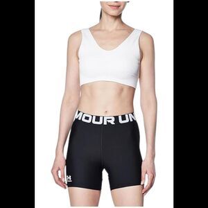 Under Armour Women's HeatGear Authentics Middy Shorts Black - Regular